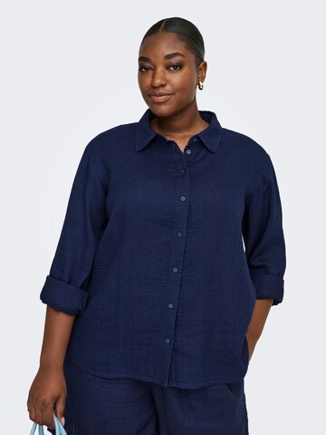 ONLY Carmakoma Blouse 'CARLeoni' in Blue