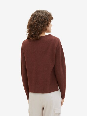 TOM TAILOR Sweater in Brown