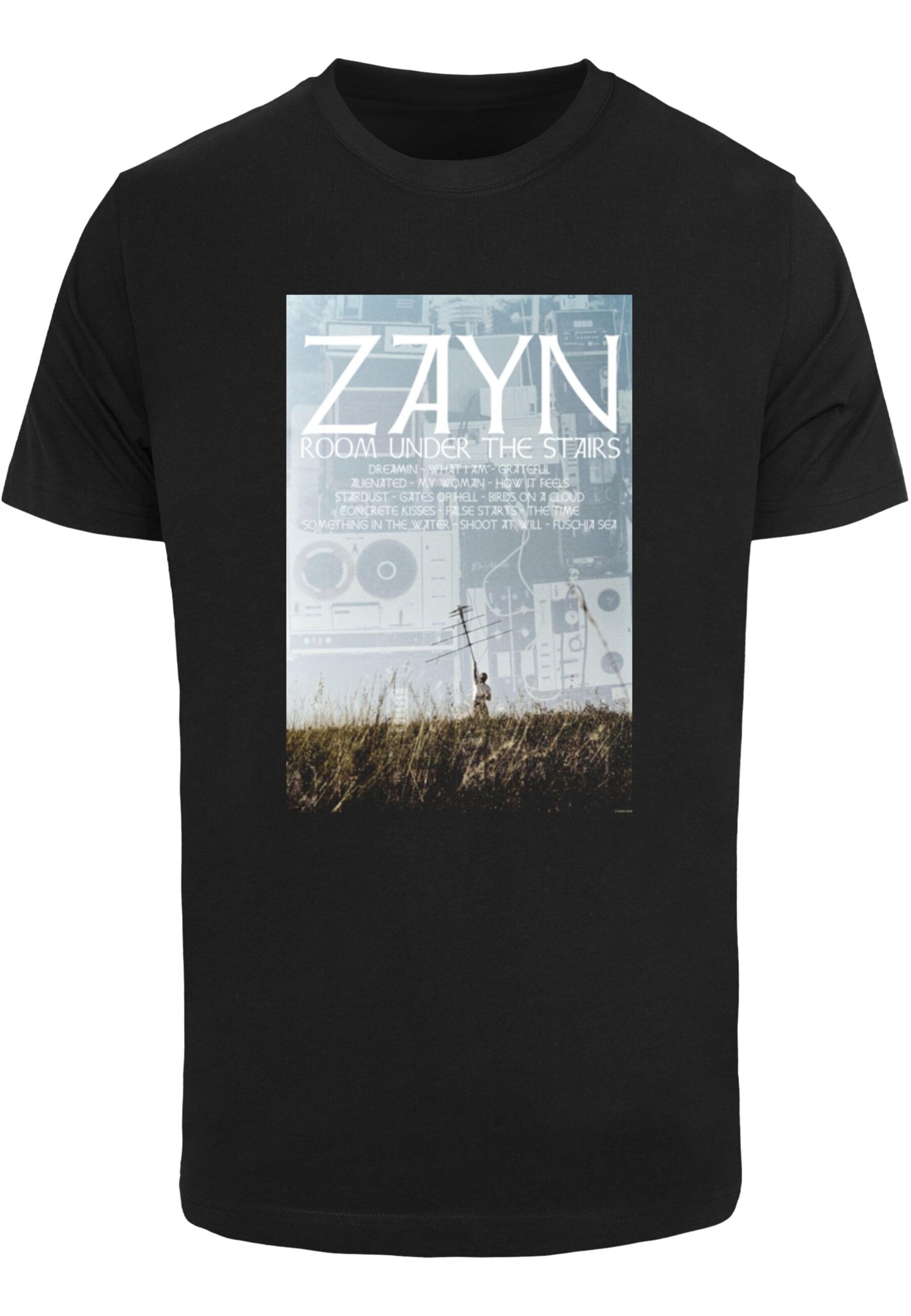 T-Shirt 'Zayn - Tracklist Antannae' Merchcode en noir : devant