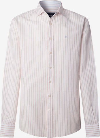 Chemise Hackett London en blanc : devant