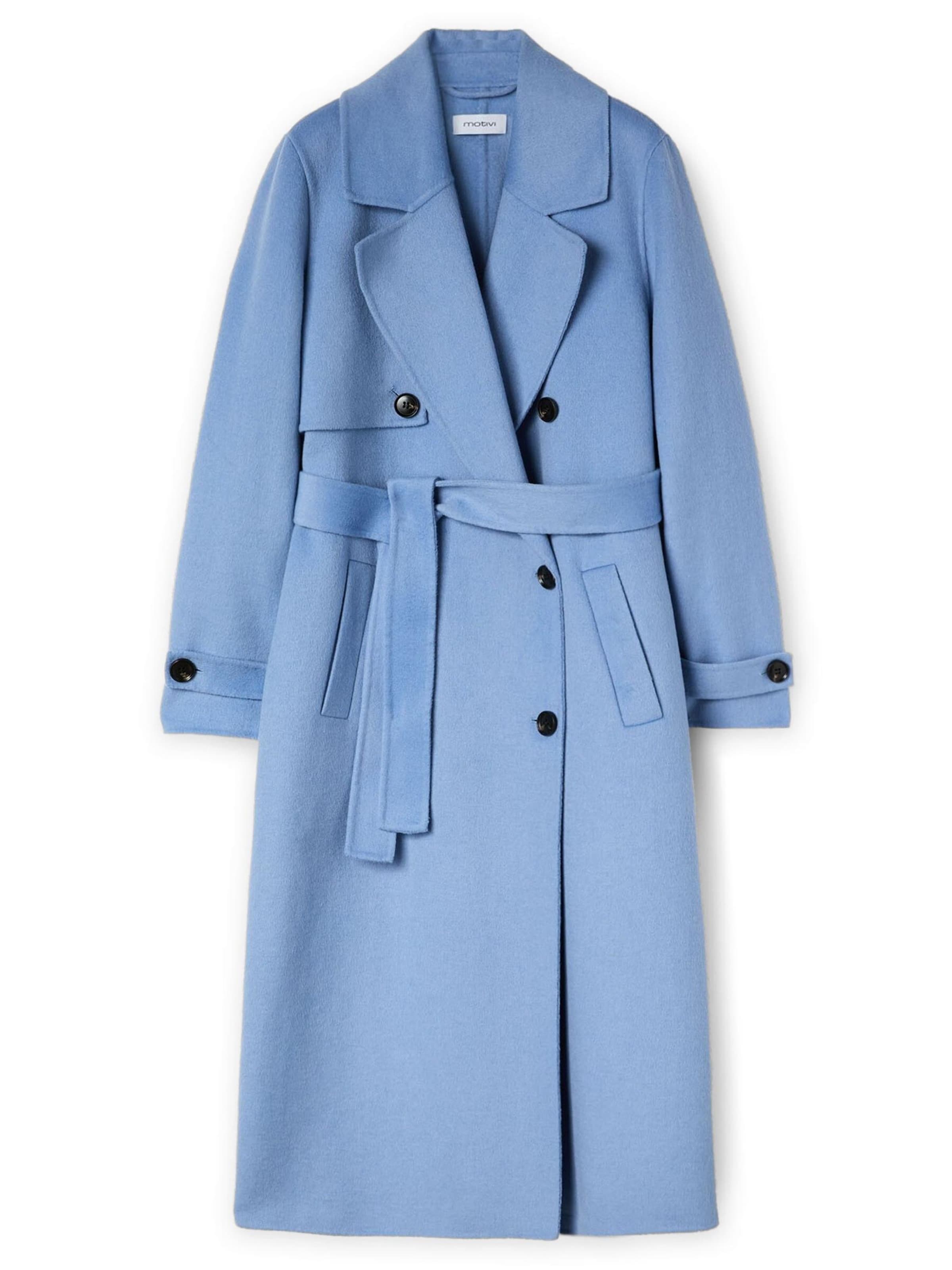 MOTIVI Wintermantel in Blauw: voorkant