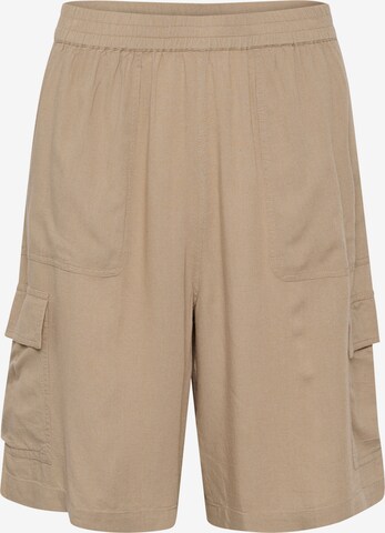 Regular Pantalon cargo 'Milia' Kaffe en beige : devant