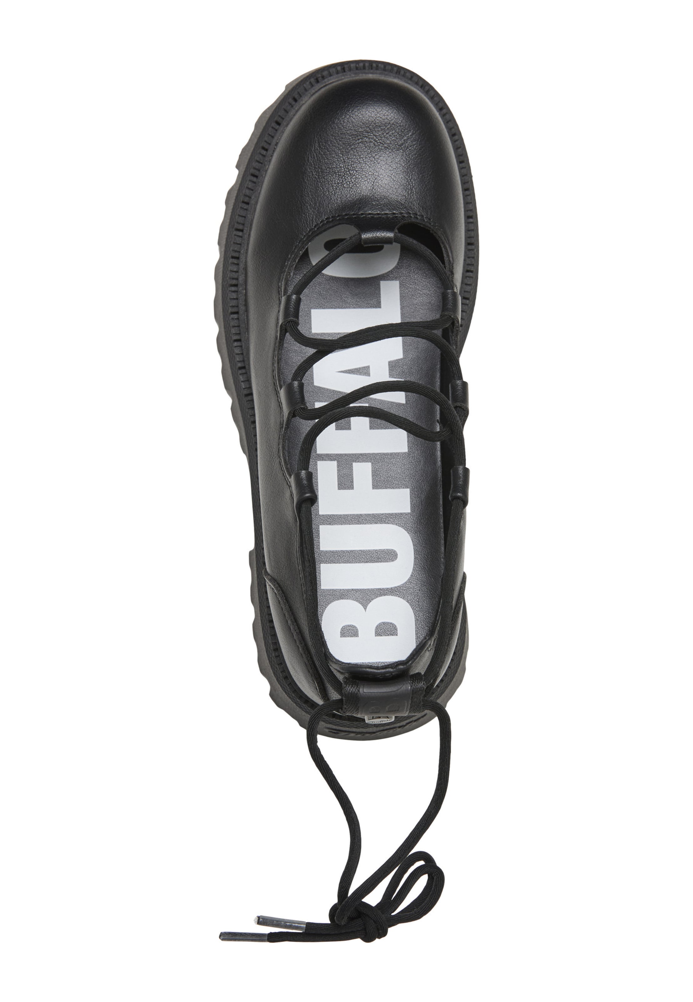 BUFFALO - Sapato com atacadores 'Aspen Ghillie' em preto