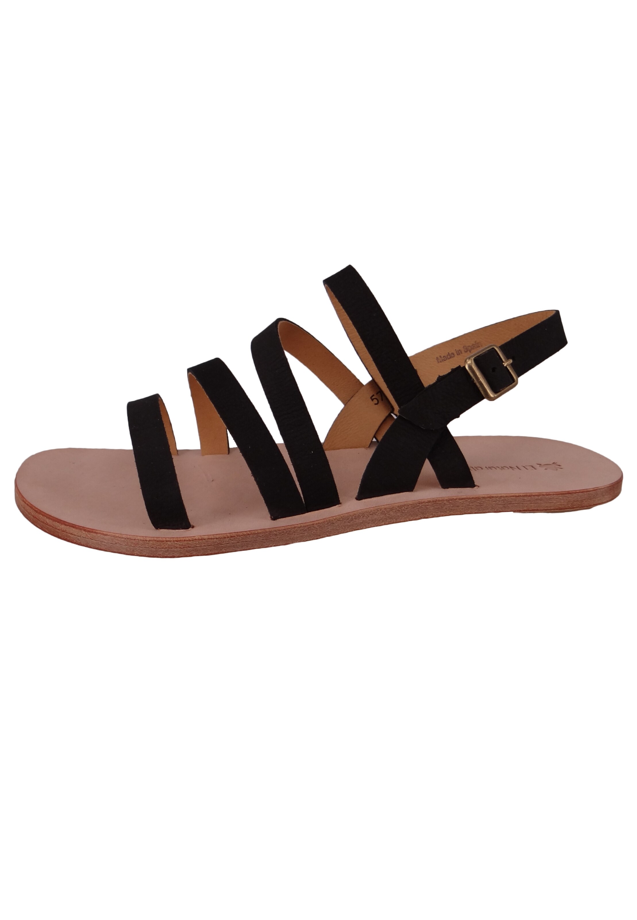 EL NATURALISTA - Sandália 'Coratina' em preto