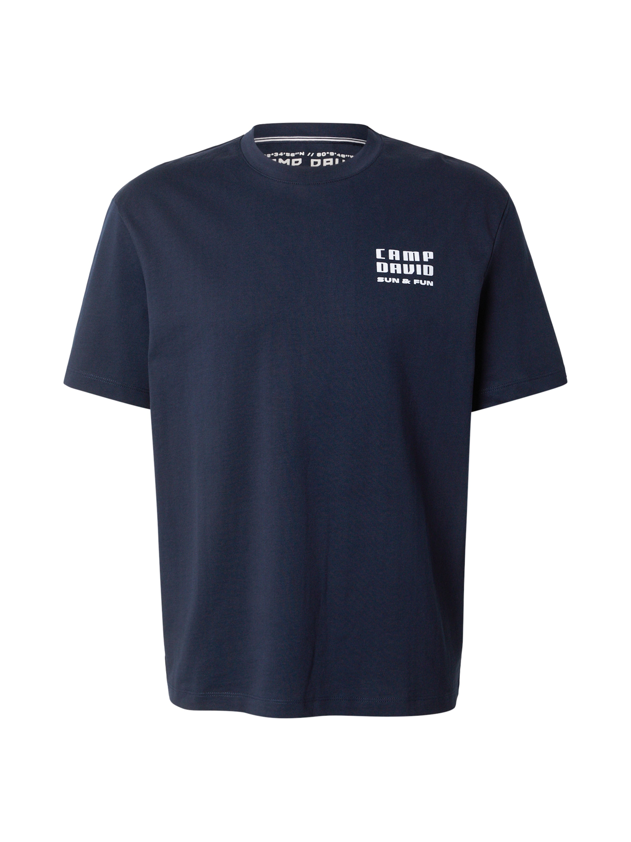 CAMP DAVID Μπλουζάκι σε μπλε: μπροστά