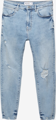 Coupe slim Jean Pull&Bear en bleu : devant