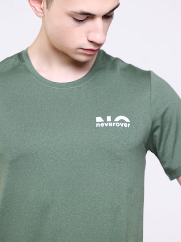 neverover - Camiseta funcional 'Men's Essential Elastic T-shirt' en verde