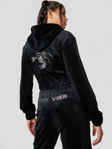 VIERVIER Sweatjacke 'Adriana' in Schwarz