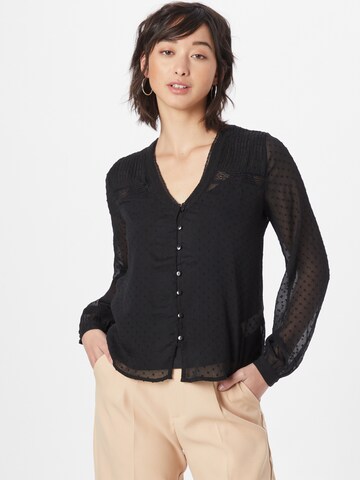 ABOUT YOU Blouse 'Leia' in Zwart: voorkant