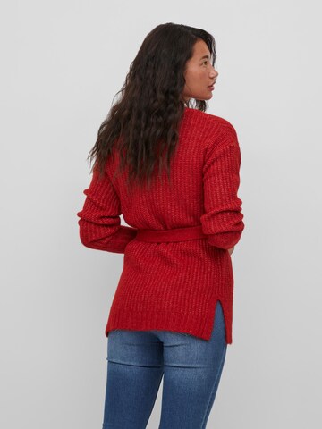 VILA Strickjacke 'FELO' in Rot