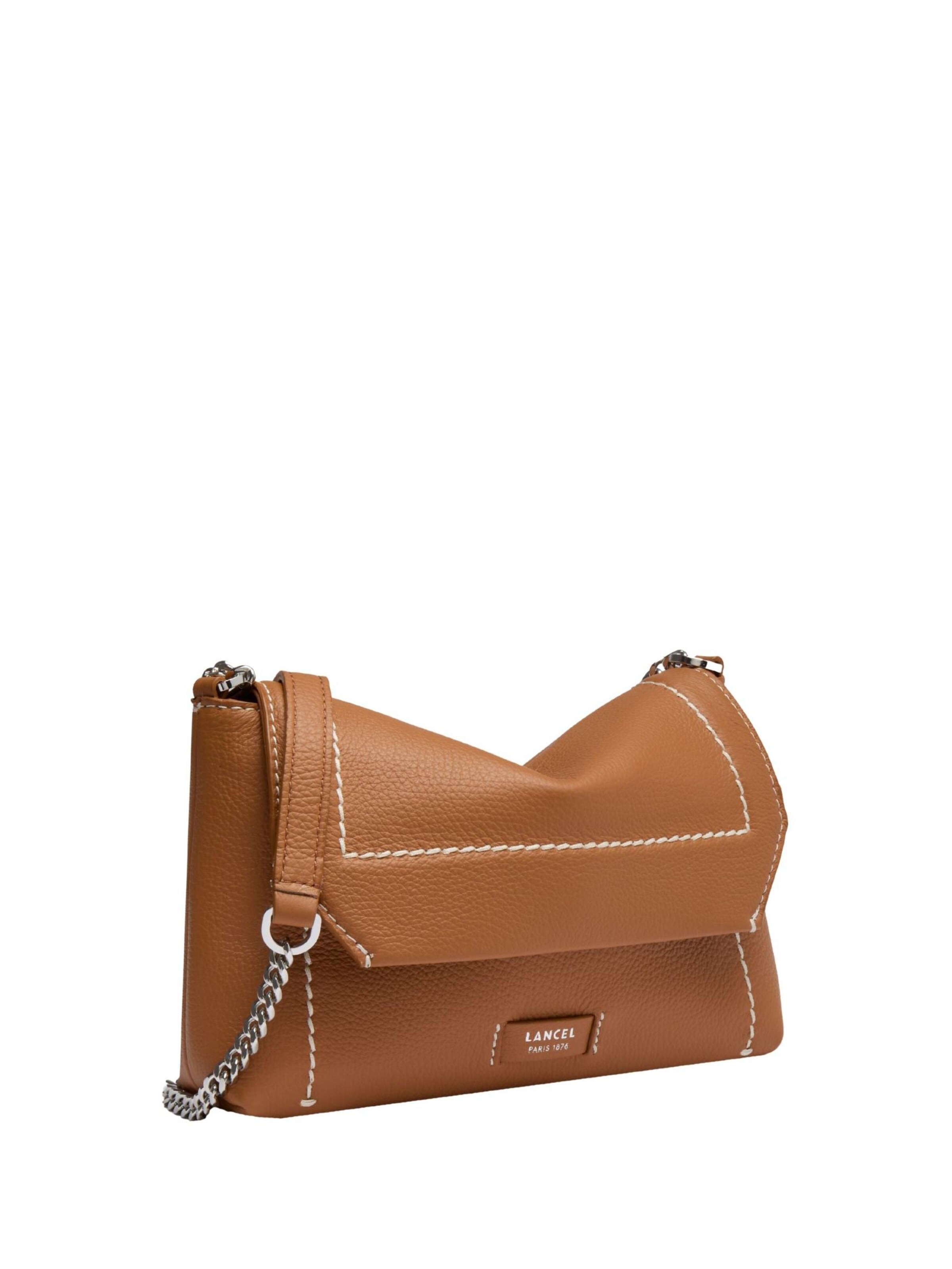 Borsa a spalla 'Lancel Sac Rabat S Ninon Soft Camel Femme A1403020TU' di Lancel in marrone