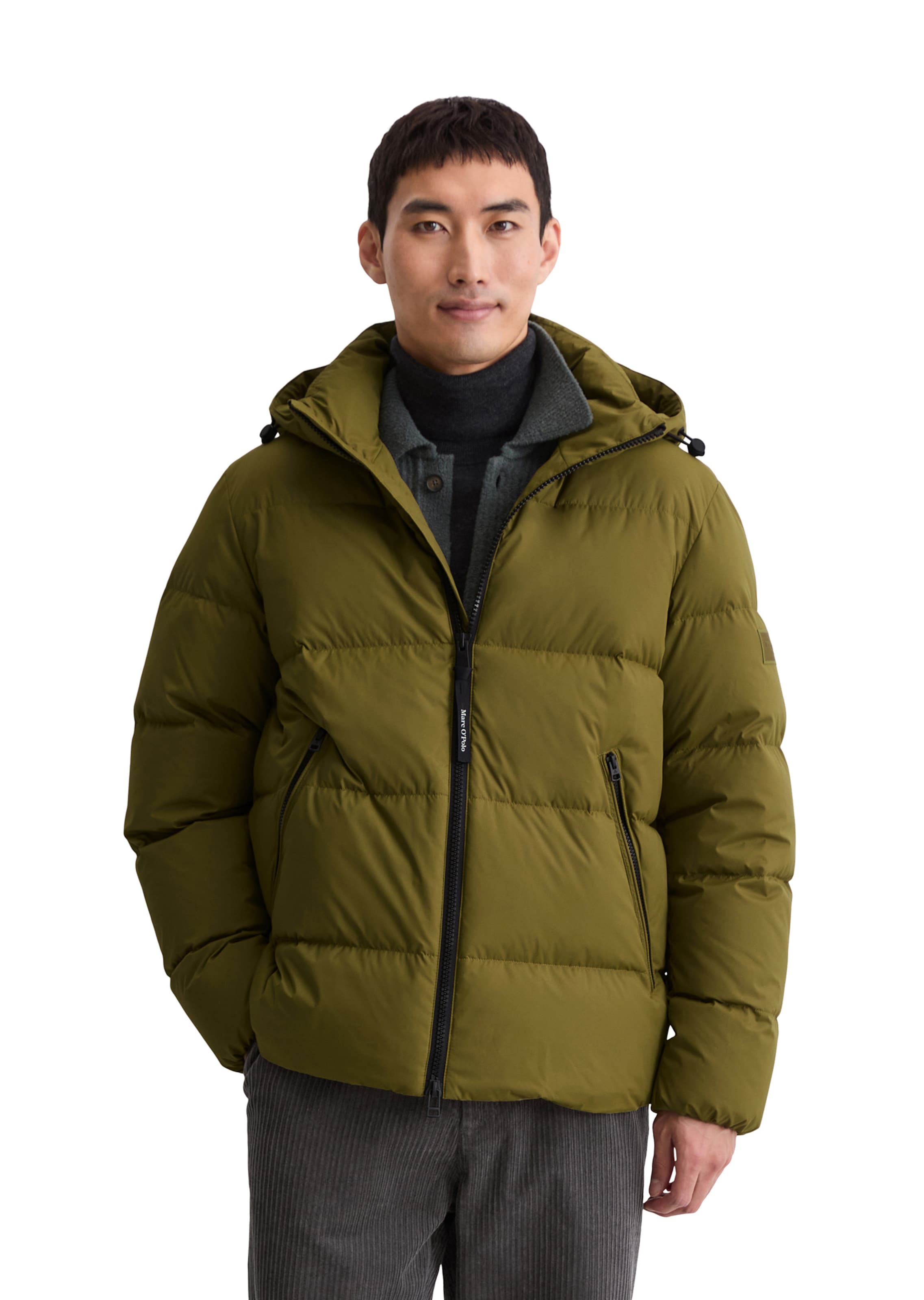 Marc O'Polo Зимняя куртка в Зеленый: спереди