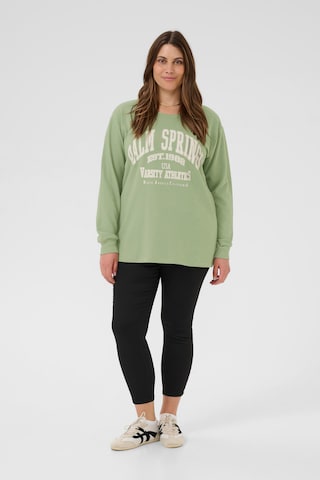 KAFFE CURVE Sweatshirt 'KCSus' in Groen