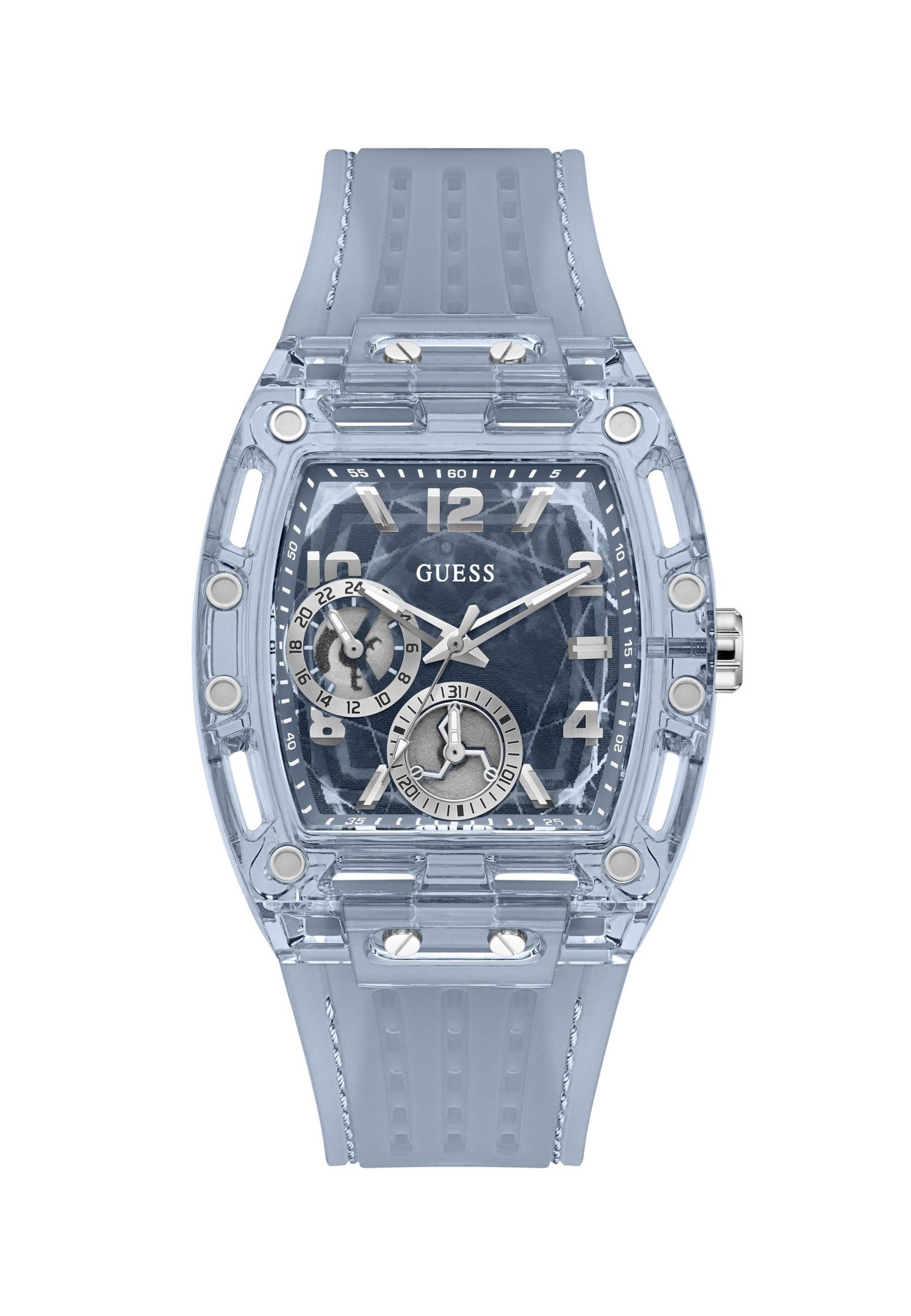 Montre à affichage analogique ' PHOENIX ' GUESS en bleu : devant