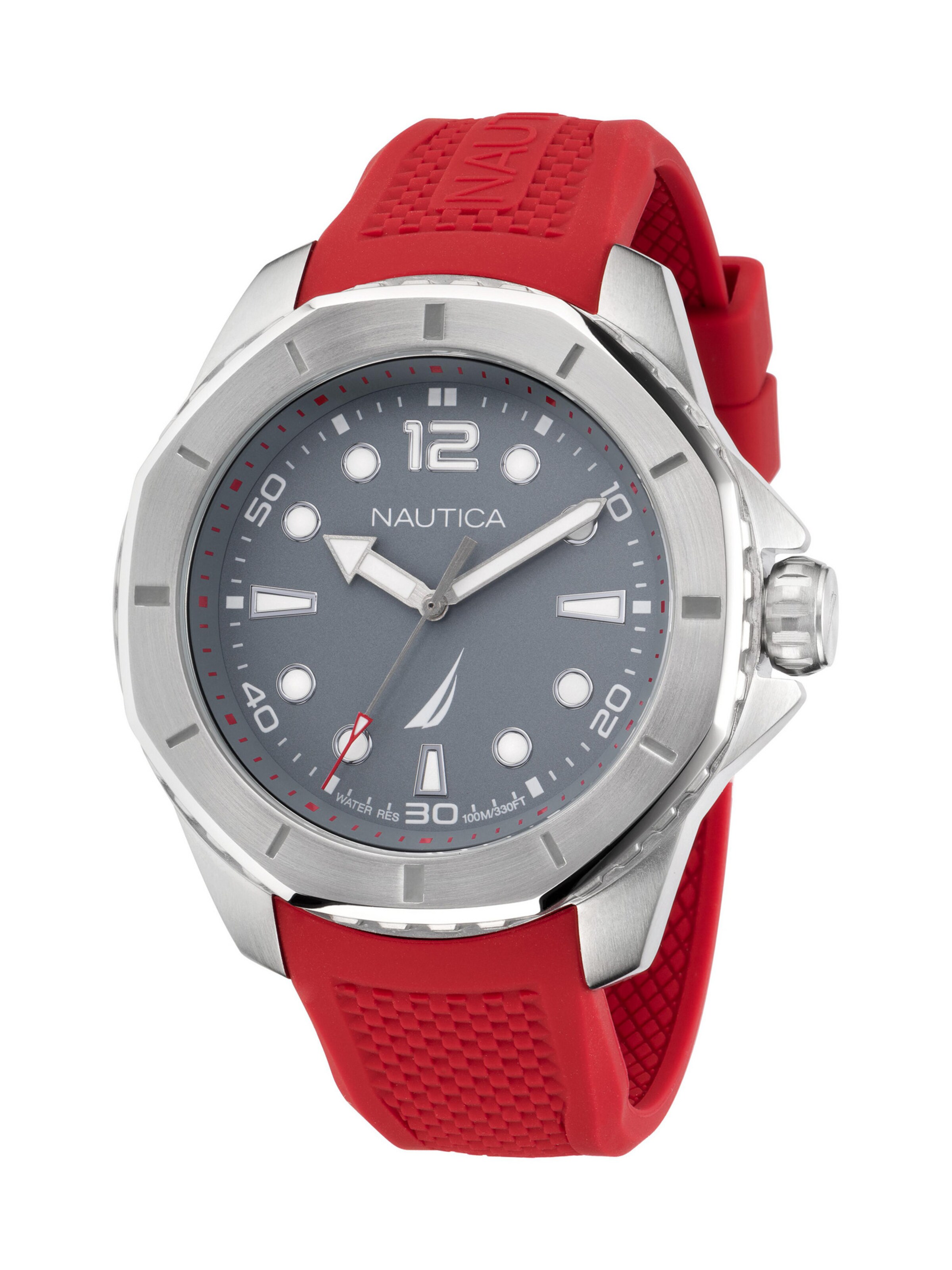 NAUTICA Analog Watch 'Nautica Gents' in Red: front