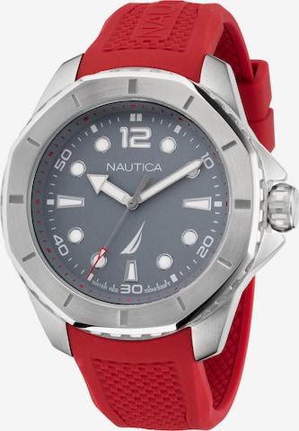 NAUTICA Analogt ur 'Nautica Gents' i rød: forside