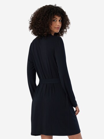 SCHIESSER Bademantel lang 'Jersey' in Schwarz