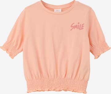 T-Shirt s.Oliver en orange : devant