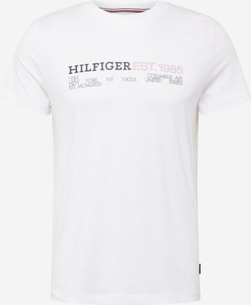 T-Shirt TOMMY HILFIGER en blanc : devant