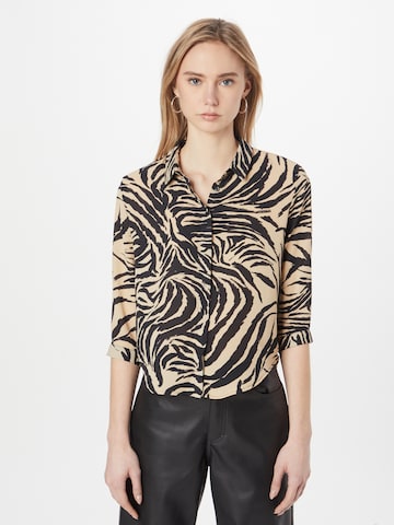 Monki Blouse in Beige: voorkant