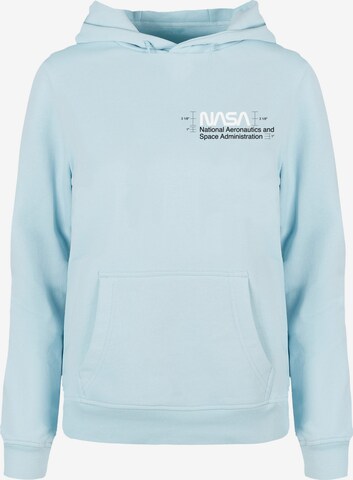 Merchcode Sweatshirt 'NASA - Aeronautics' in Blauw: voorkant
