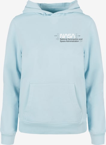Merchcode Sweatshirt 'NASA - Aeronautics' in Blue: front