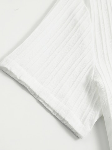 ALLTHEMEN Comfort fit Button Up Shirt 'Schwung' in White
