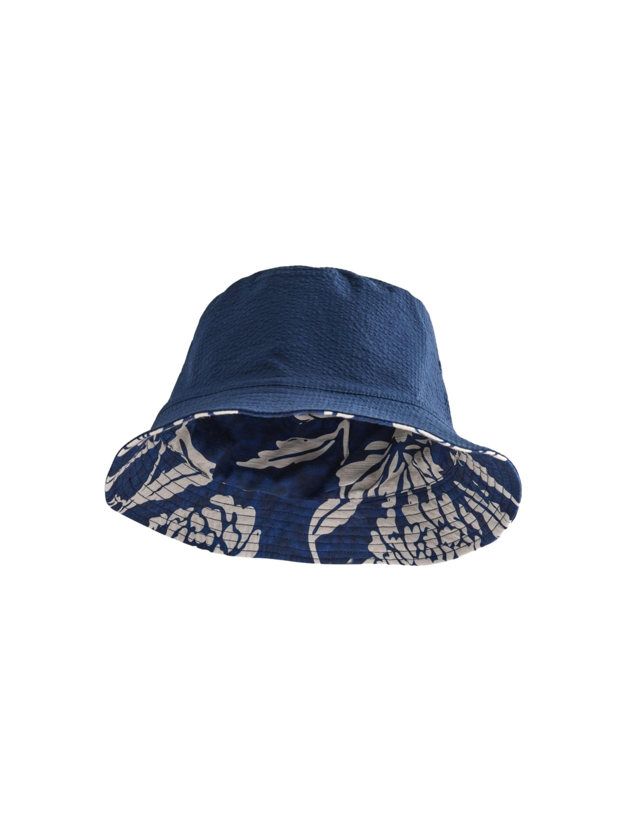 Next Hut in Blau: Vorderseite