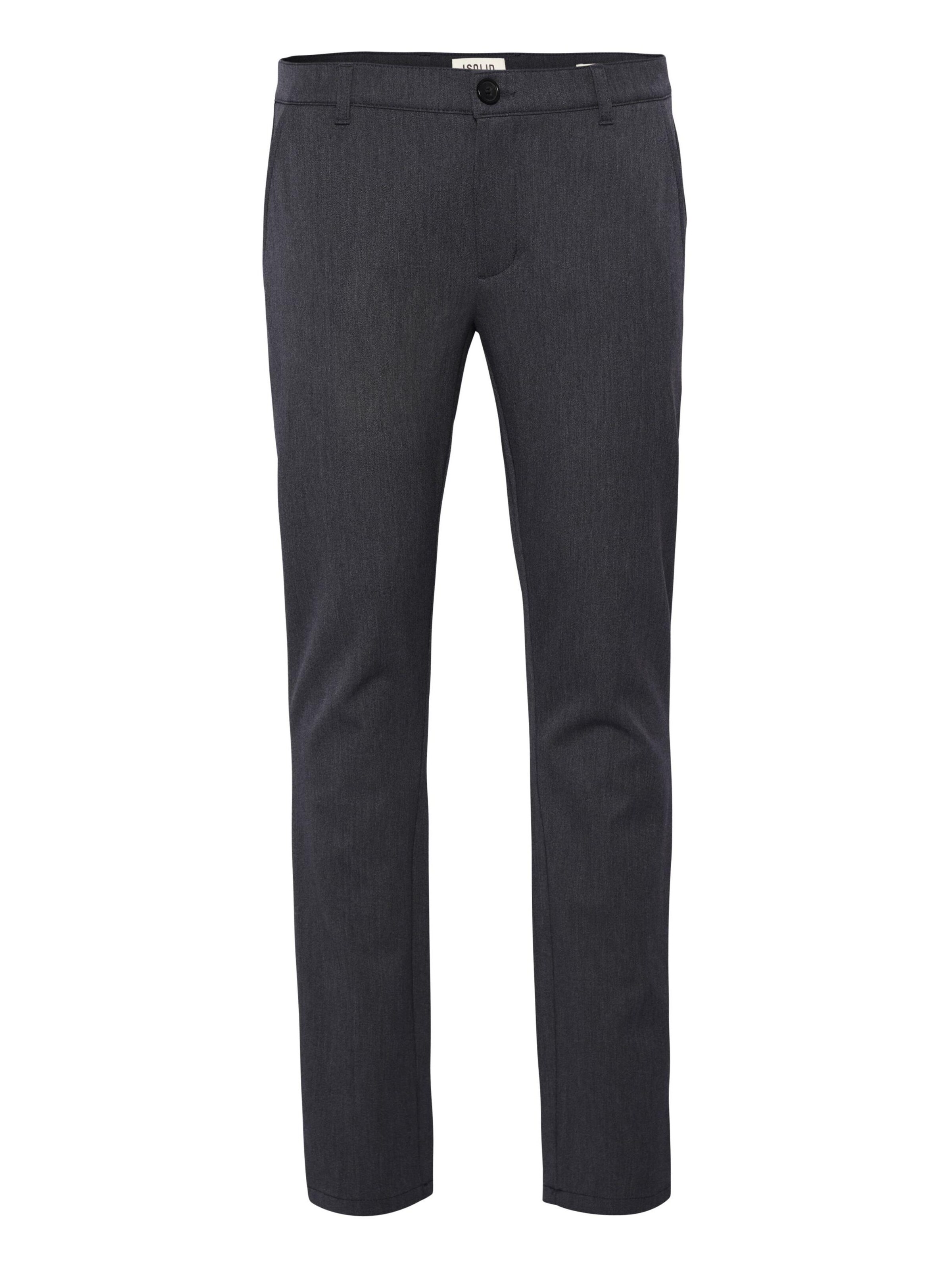 !Solid Slim fit Chino Pants 'Frederic' in Grey: front