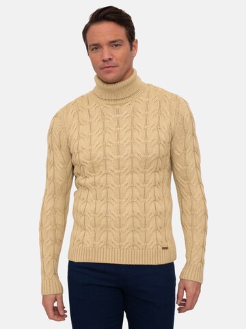 Pullover 'Ripon' di Sir Raymond Tailor in beige: frontale