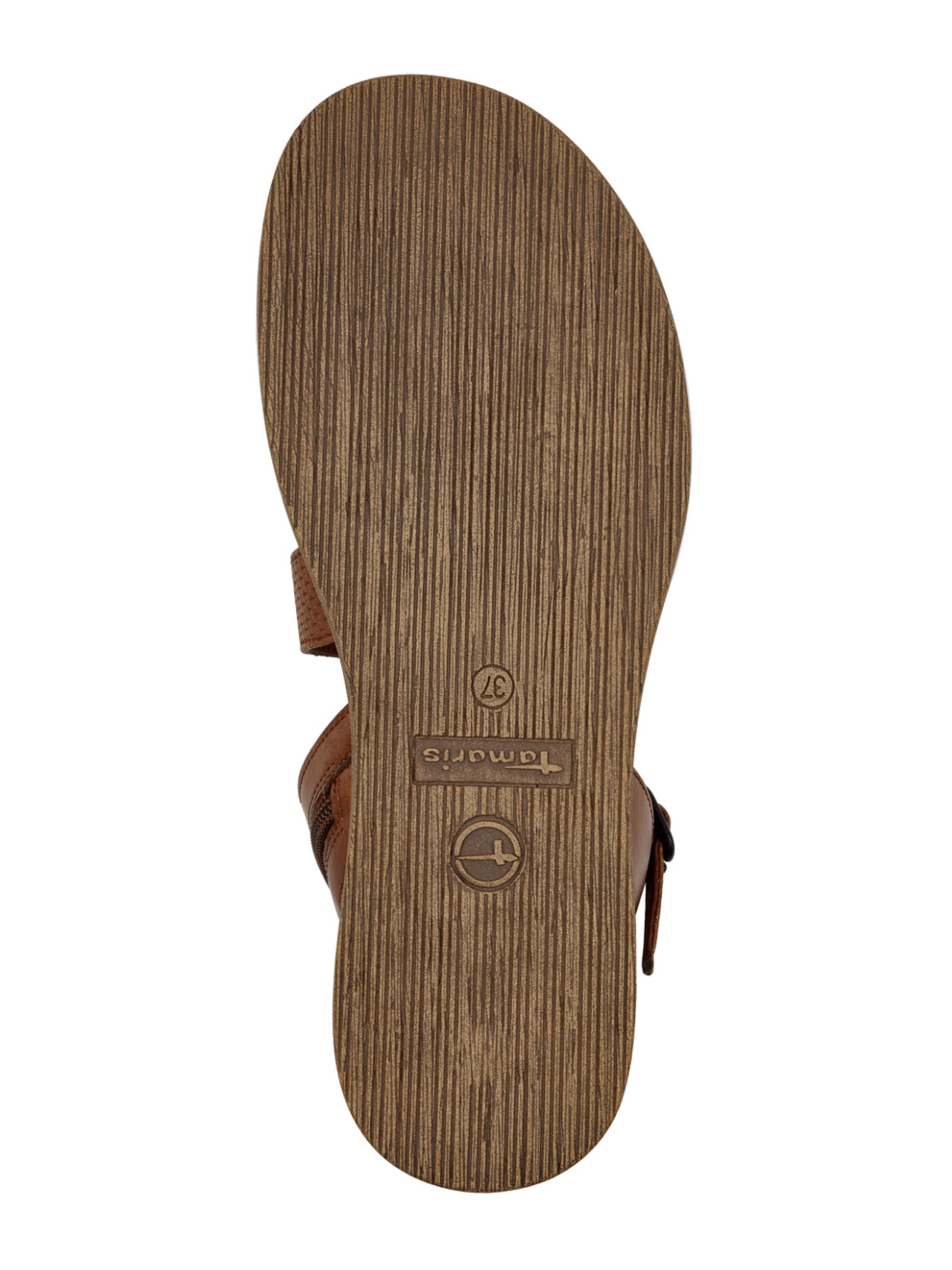 Tamaris Sandały z rzemykami w kolorze brązowy