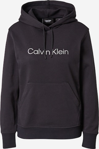 Sweat de sport Calvin Klein Sport en noir : devant