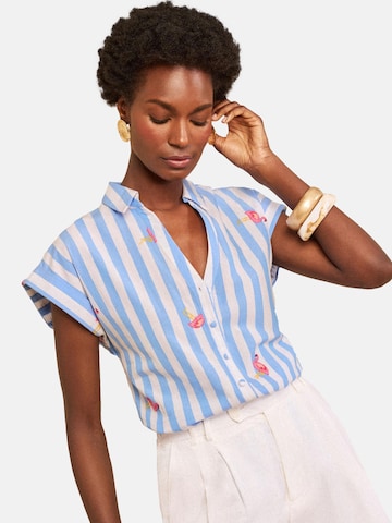 love & roses Bluza | modra barva: sprednja stran