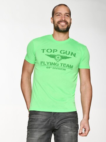 TOP GUN T-Shirt  ' Shining ' in Grün