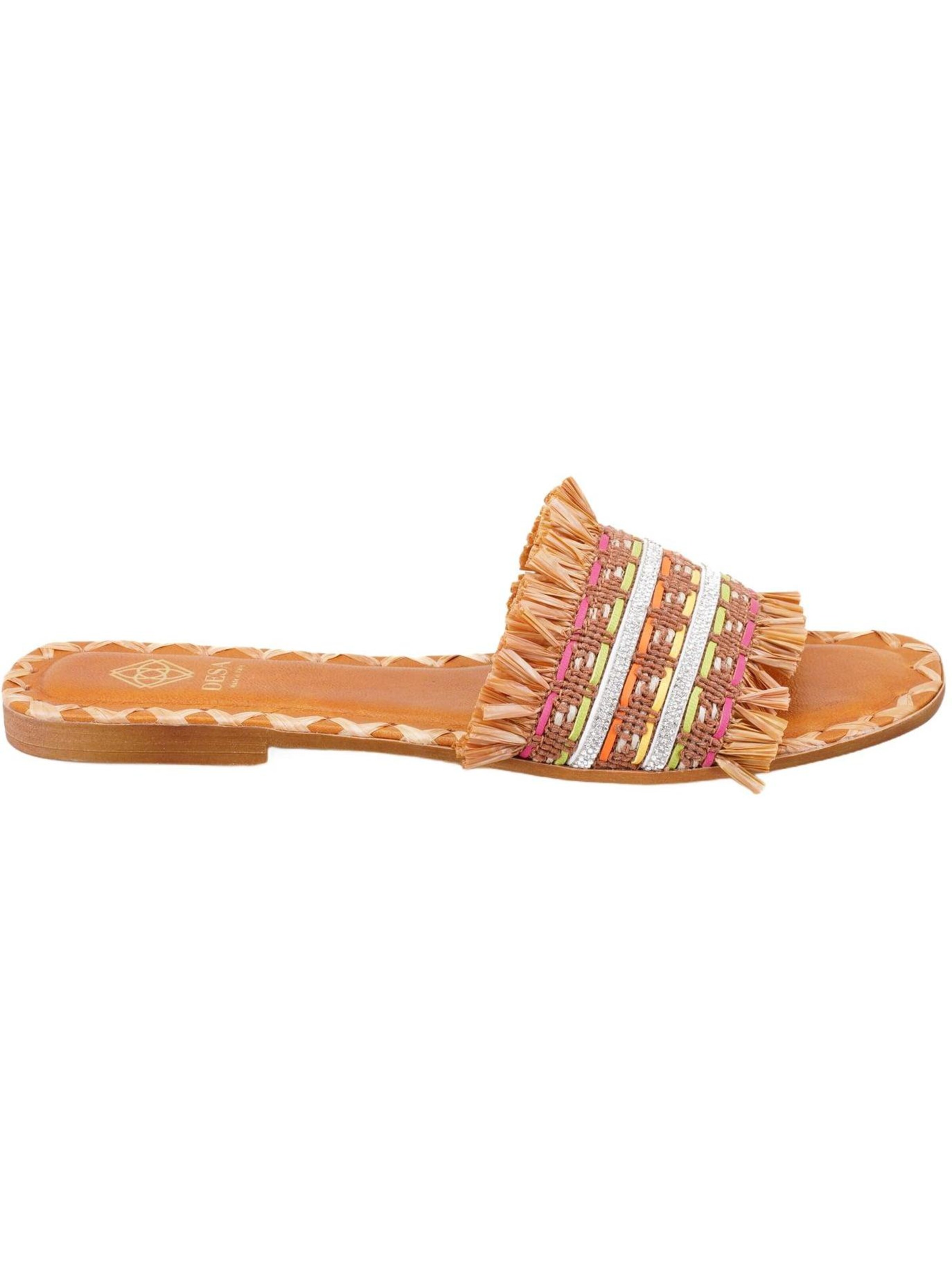 Desa Slipper in Brown: front