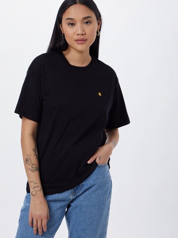 Tricou 'Chase' de la Carhartt WIP pe negru: față