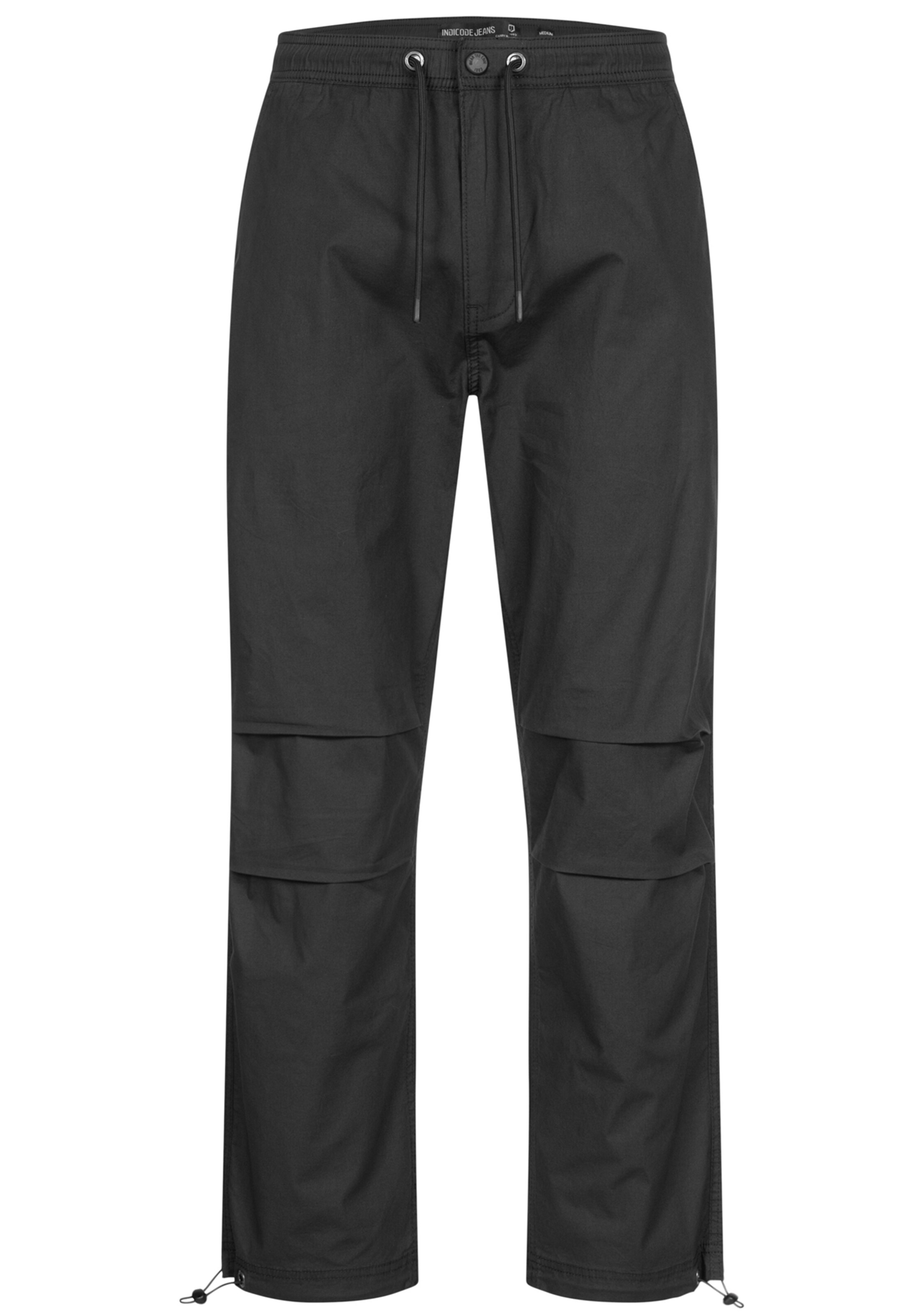 INDICODE JEANS Regular Hose ' Marcos ' in Schwarz: Vorderseite