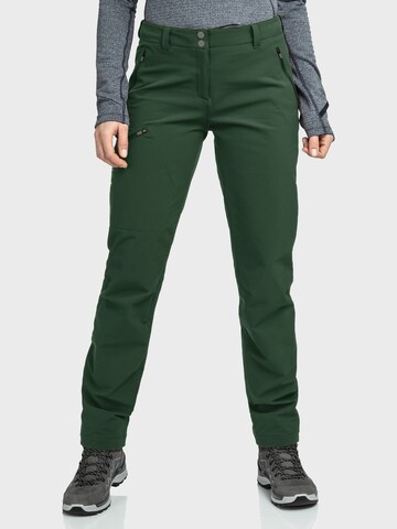 Schöffel Regular Outdoor trousers in Green: front