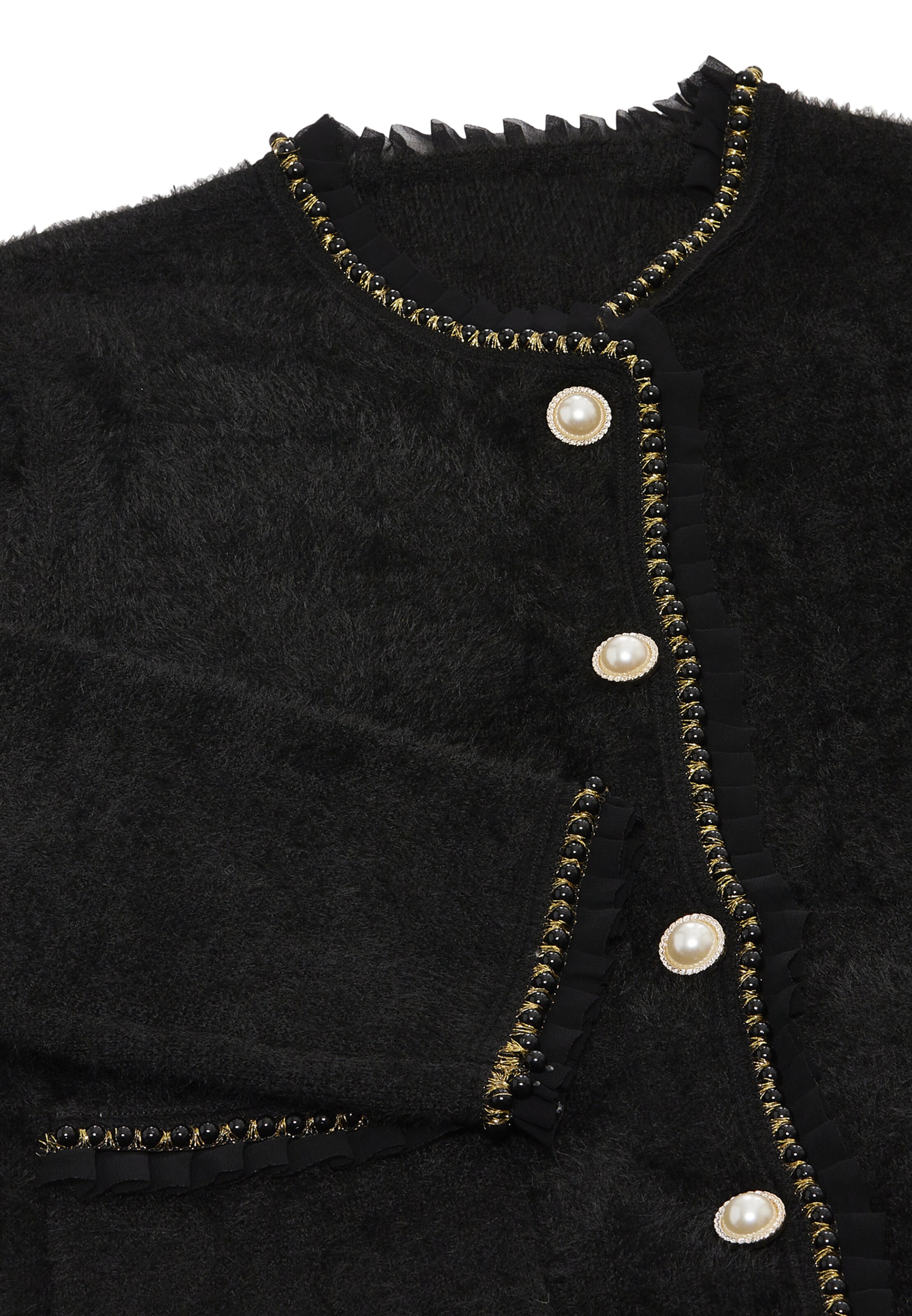 ALARY Gebreid vest in Zwart