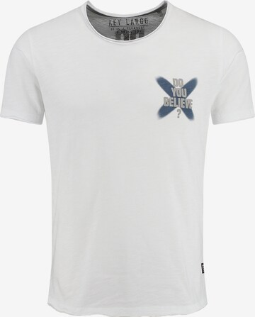 T-Shirt ' MT BELIEVE' Key Largo en blanc : devant