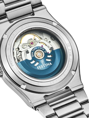 FESTINA Analoog horloge 'Automatic watch Rivé Swiss Made' in Zilver