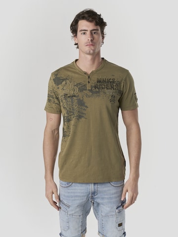 T-Shirt KOROSHI en vert : devant