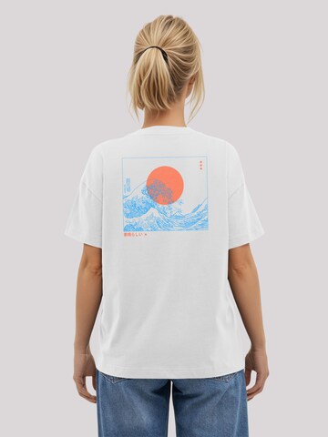T-shirt 'Kanagawa Welle Japan' F4NT4STIC en blanc