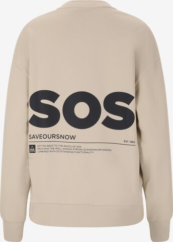 SOS Sweatshirt 'Bovec' in Beige