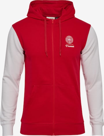 Veste de survêtement Hummel en rouge : devant