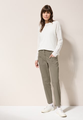 CECIL Slim fit Pants in Grey