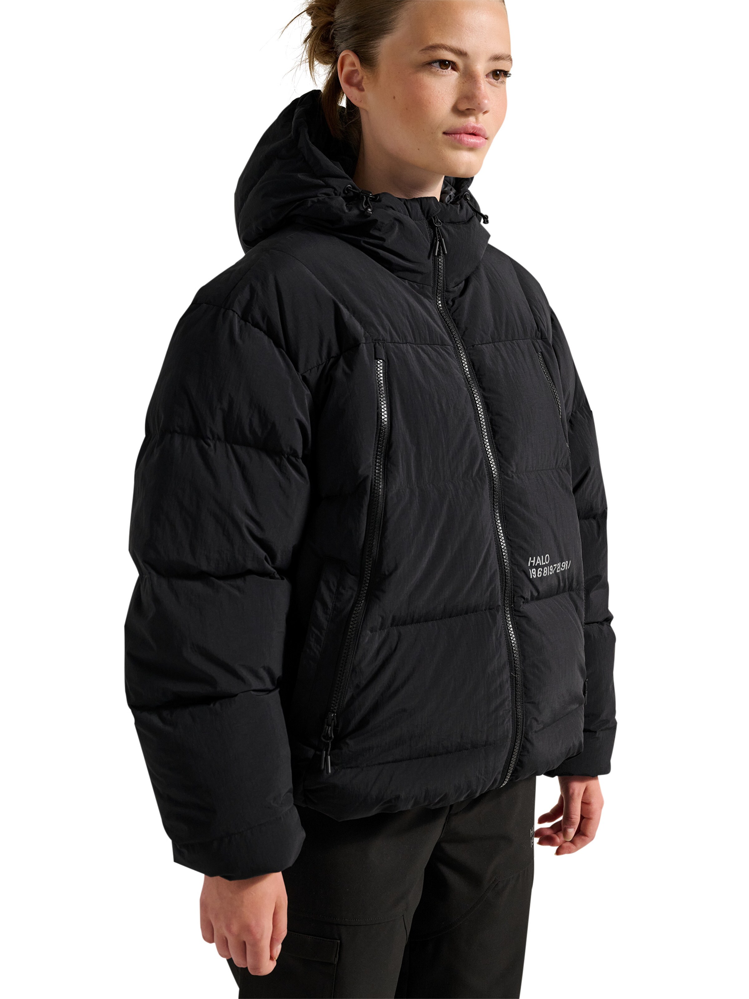 HALO Between-season jacket 'Maverick' in Black: front