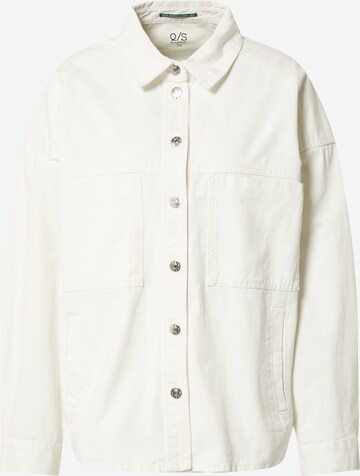 QS Between-Season Jacket in White: front