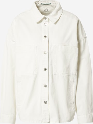 QS Between-Season Jacket in White: front