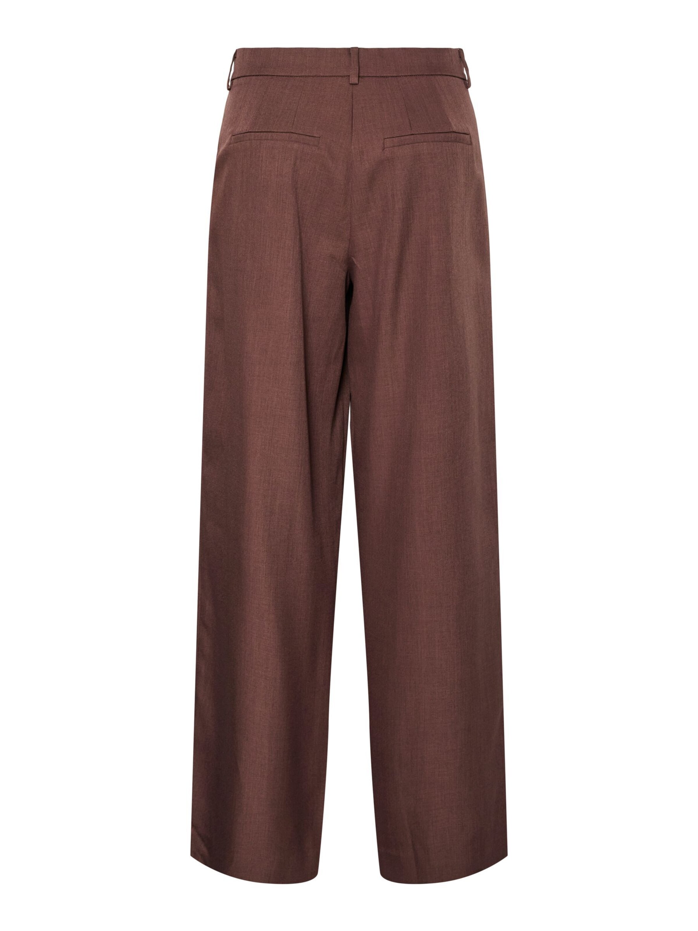 Wide leg Pantaloni con pieghe 'PORTO ' di YAS in rosso